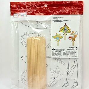 Creatology Thanksgiving Kids Craft Color Your Way Puppet Kit: Turkey, Owl, Fox